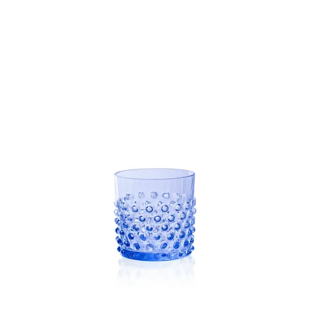 klimchi-hobnail-light-blue-verre-whisky-bleu-150-ml-lot-2 image 1