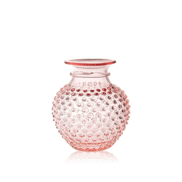 klimchi-hobnail-vase-col-rosaline-petit-verre image 1
