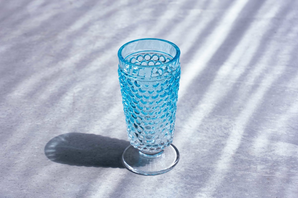 klimchi-hobnail-goblet-bleu-azure-300-ml-lot-de-2 image 2