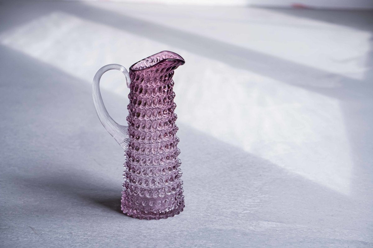 klimchi-hobnail-carafe-pichet-violet-1-litre image 2