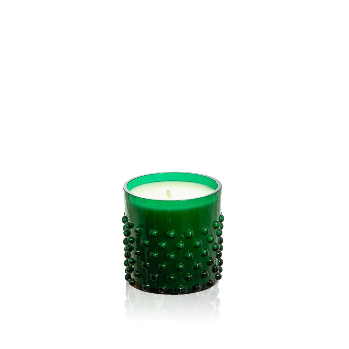 klimchi-hobnail-bougie-no-l-pin-cannelle-verre-vert image 1