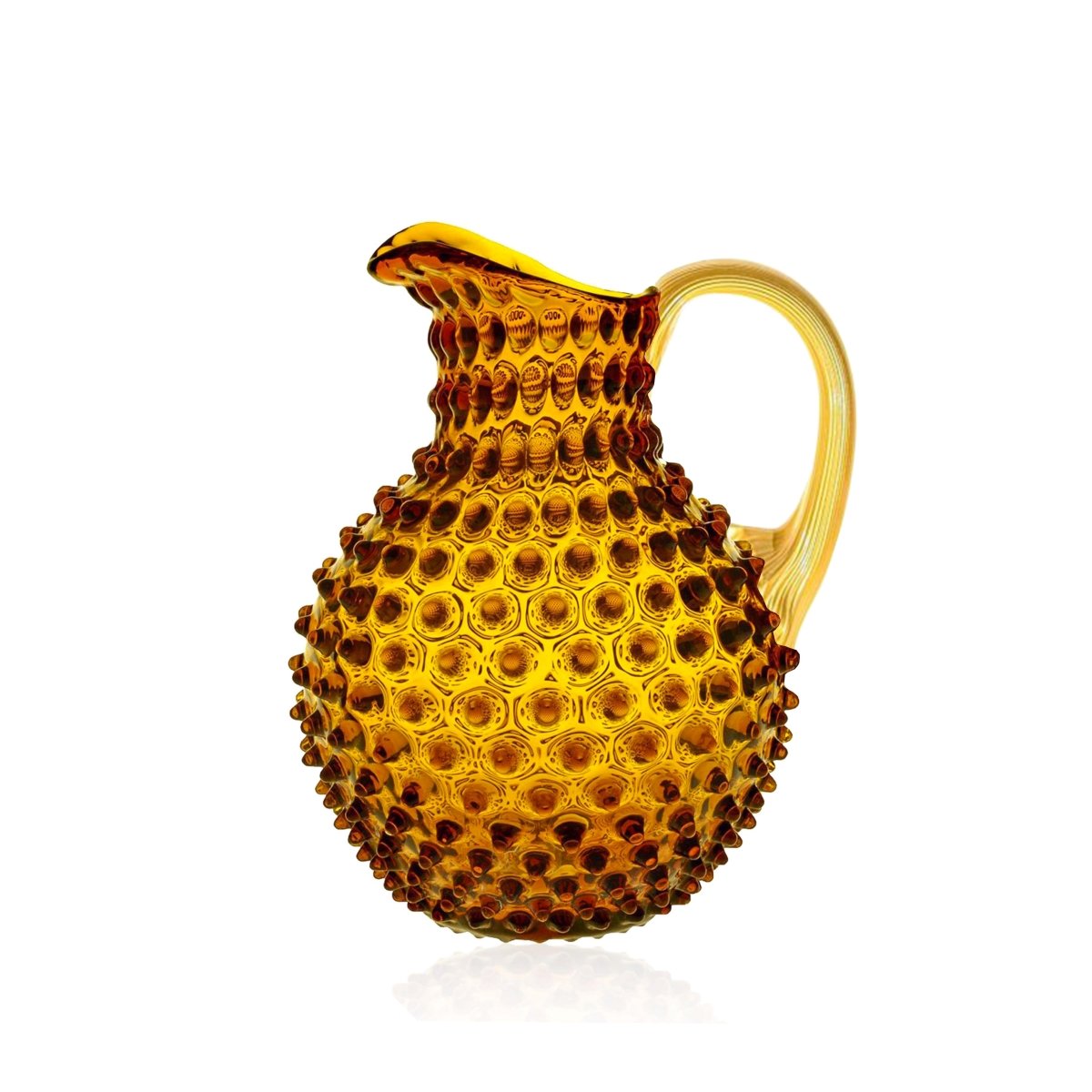 klimchi-hobnail-carafe-ambre-anse-dor-e-2-l-cristal image 1