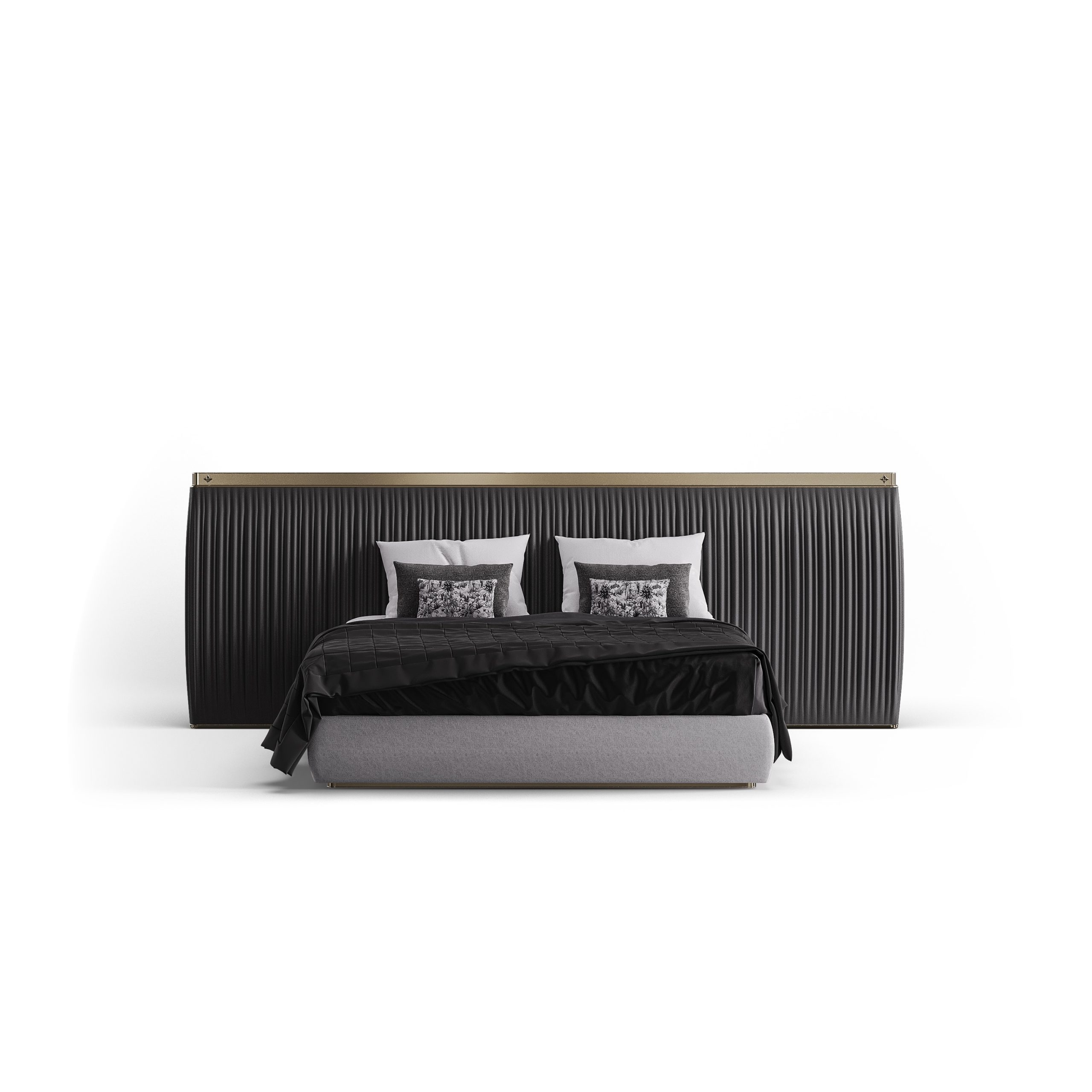 bablanc-pleat-lit-adulte-t-te-de-lit-pliss-e image 1