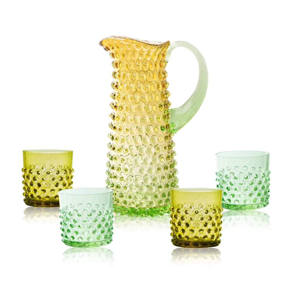 klimchi-hobnail-carafe-meadow-verres-whisky-en-verre image 1