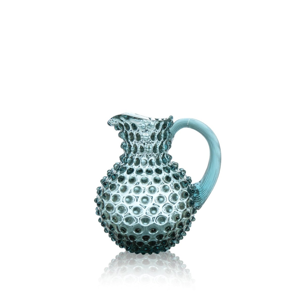 klimchi-hobnail-petit-pichet-verre-misty-blue-1-l image 1
