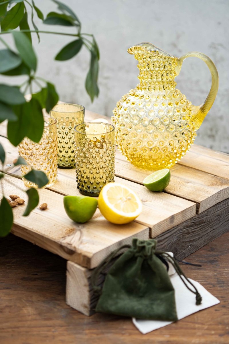 klimchi-hobnail-carafe-citrine-2-l-jaune image 2