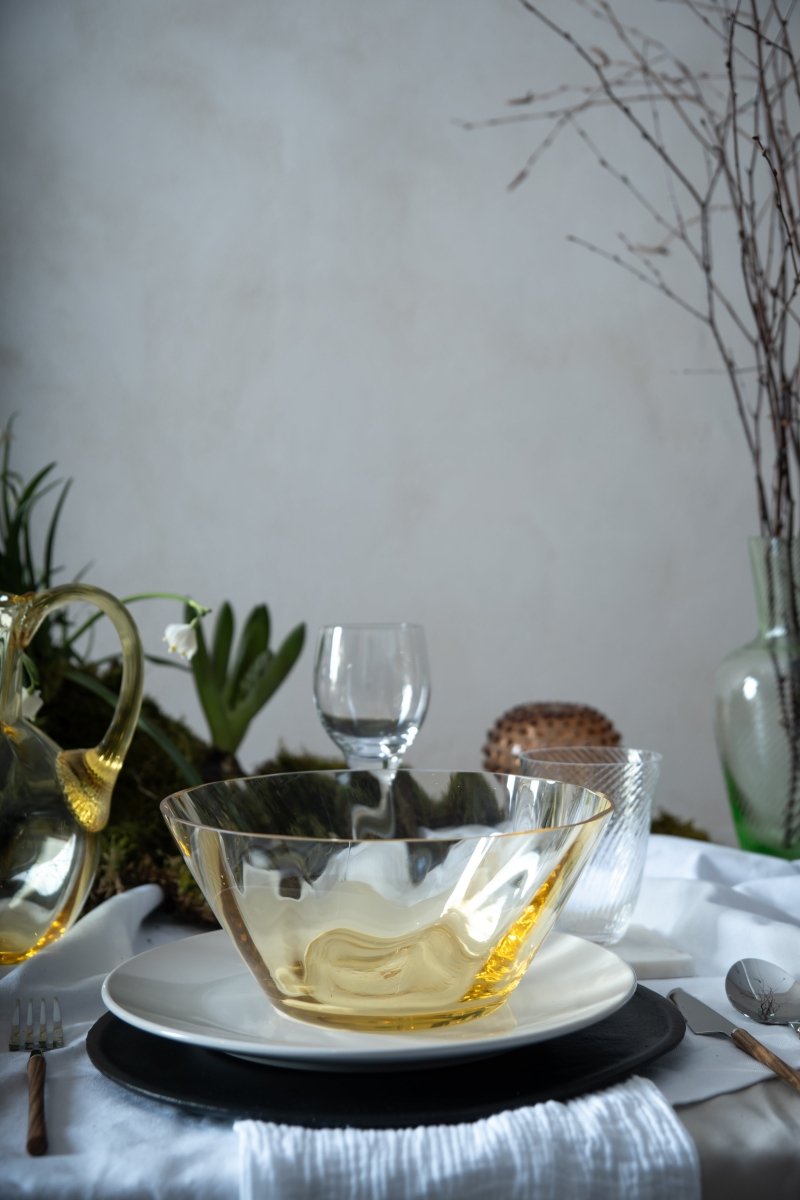 klimchi-marika-citrine-bol-en-verre-jaune-souffl-main image 4