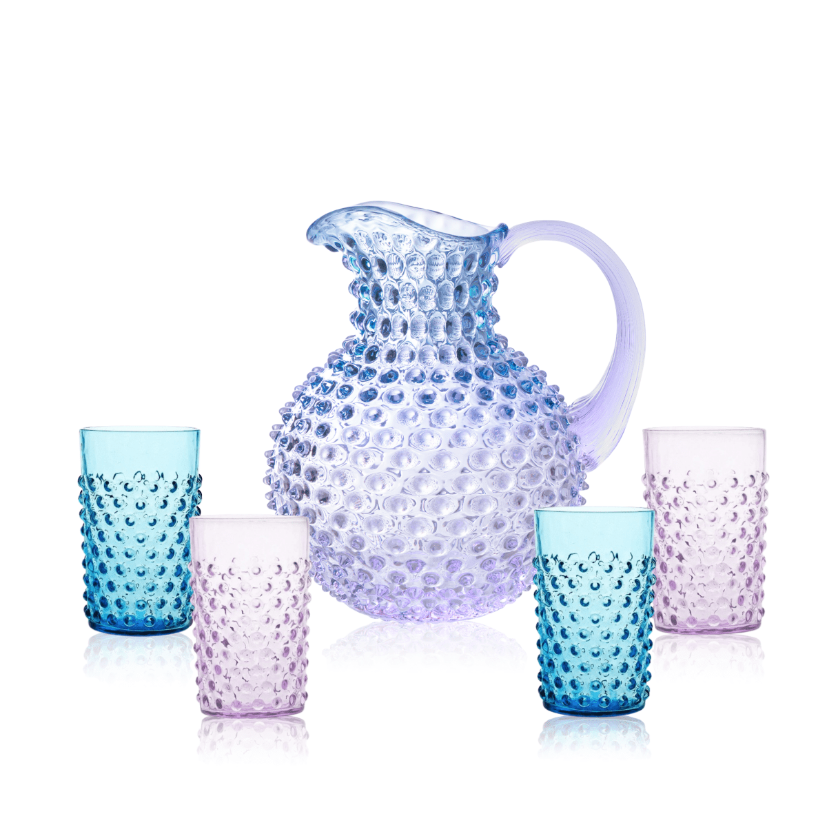 klimchi-hobnail-ensemble-carafe-galaxy-et-verres-eau image 1