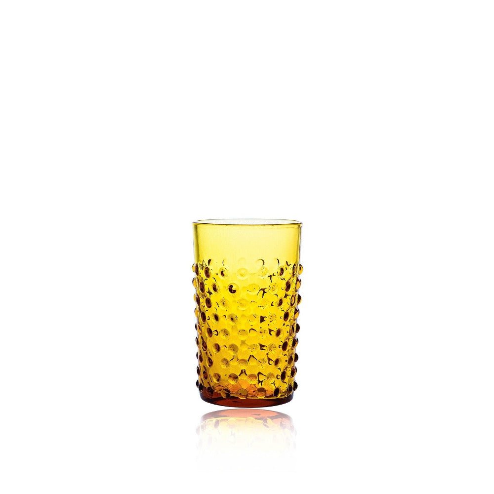 klimchi-hobnail-service-eau-carafe-2-l-verres-sunrise-ambre image 5
