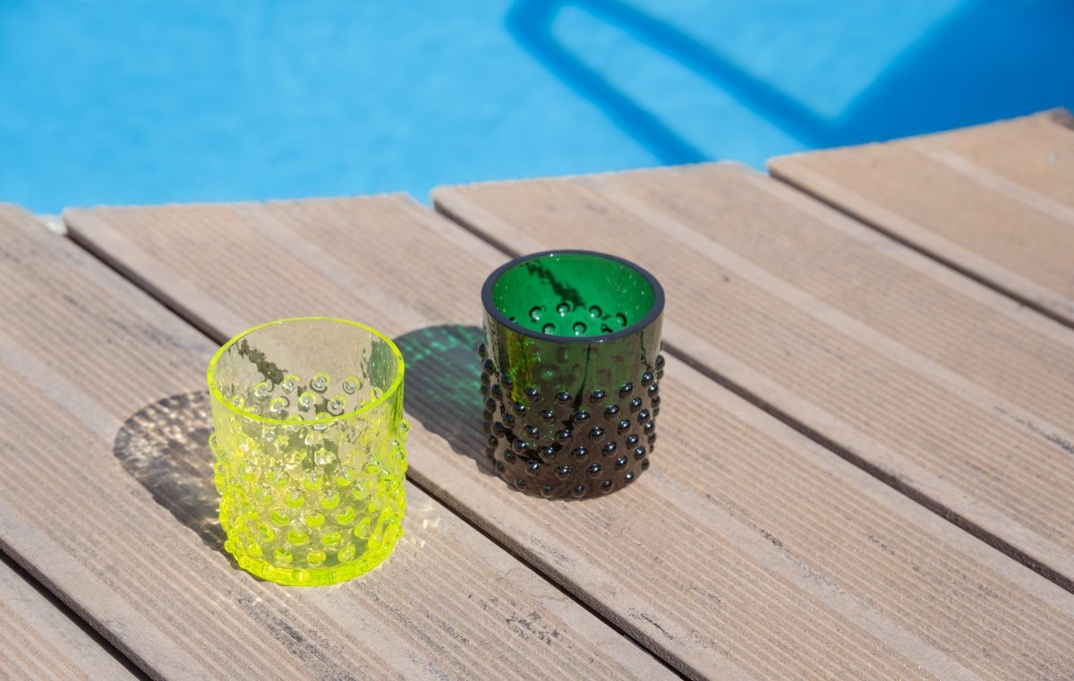 klimchi-hobnail-verre-whisky-vert-fonc-150-ml-seul image 3