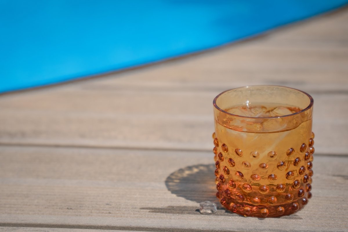 klimchi-hobnail-verre-whisky-ambre-150-ml-souffl-bouche image 4