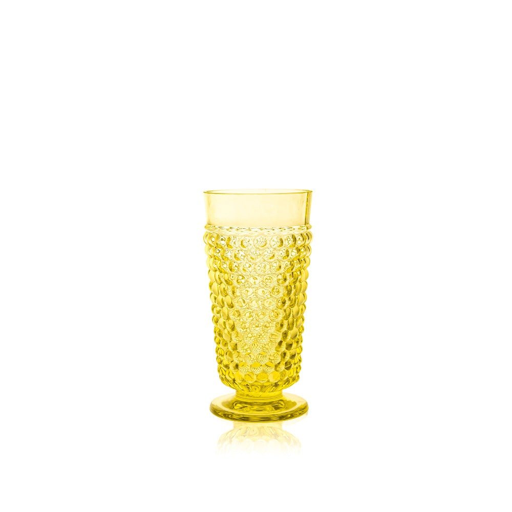 klimchi-hobnail-verre-citrine-jaune-lot-de-2-300-ml image 1