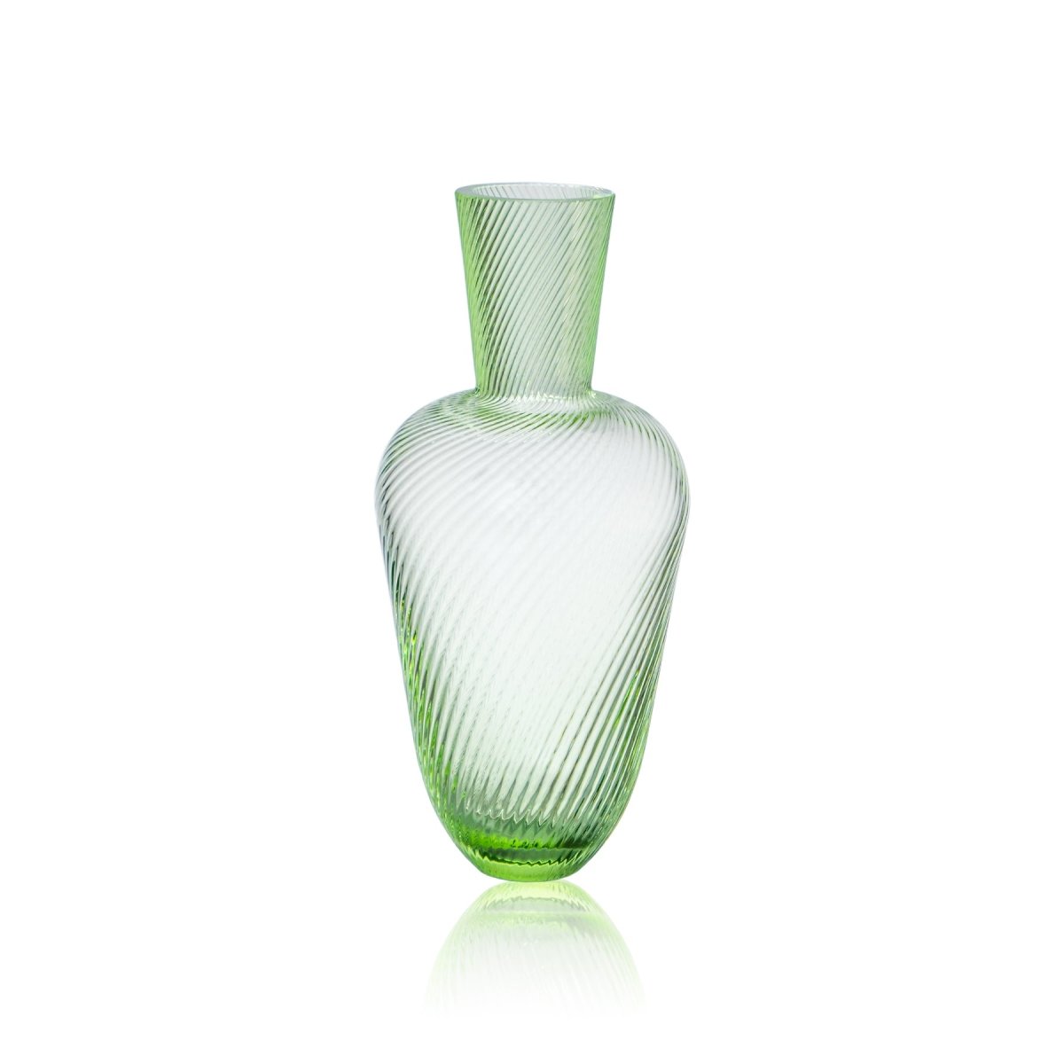 klimchi-linea-carafe-vert-clair-verre-artisanal image 1