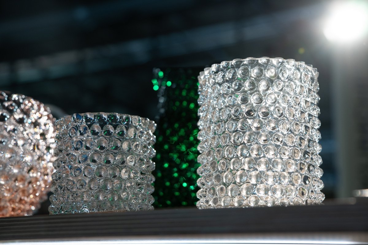 klimchi-hobnail-bougeoir-cristal-transparent-vase image 3