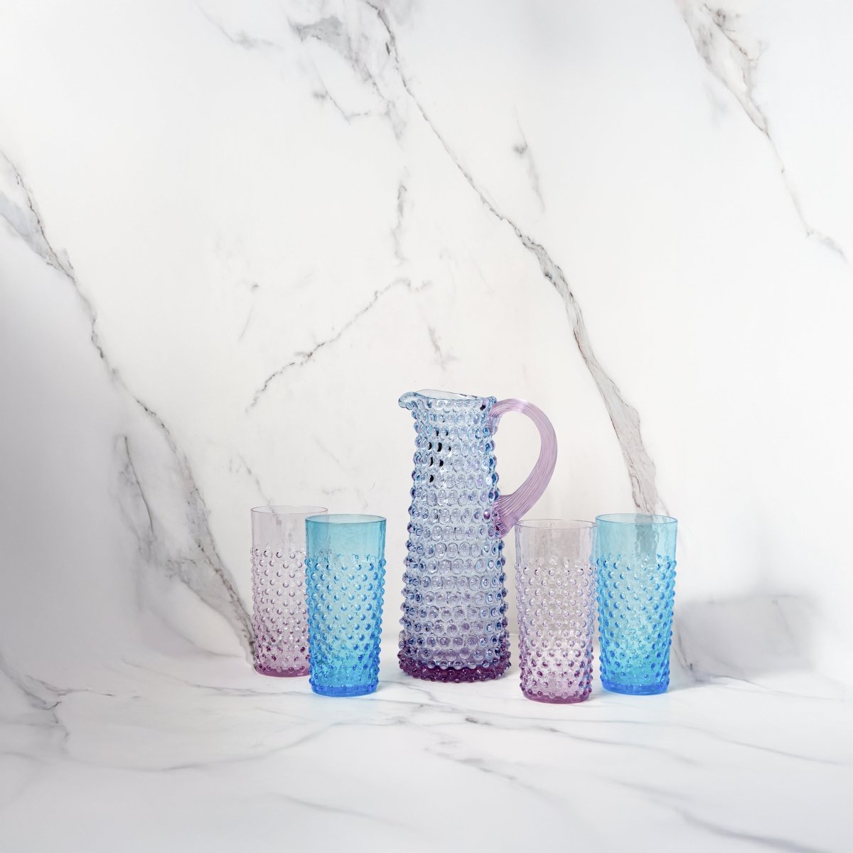 klimchi-hobnail-ensemble-carafe-verres-hauts-galaxy image 2