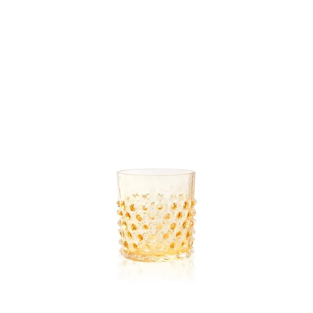 klimchi-hobnail-verre-whisky-amber-150-ml image 1