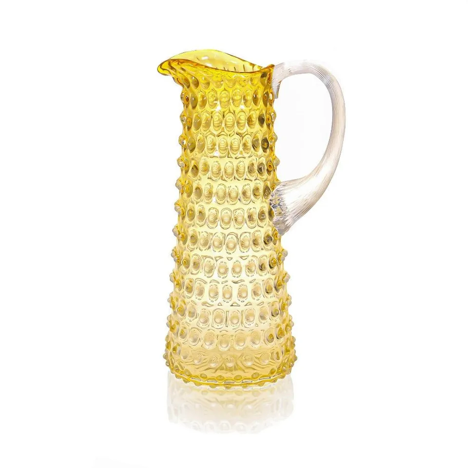 klimchi-hobnail-carafe-ambre-1-l-underlay-amber image 1