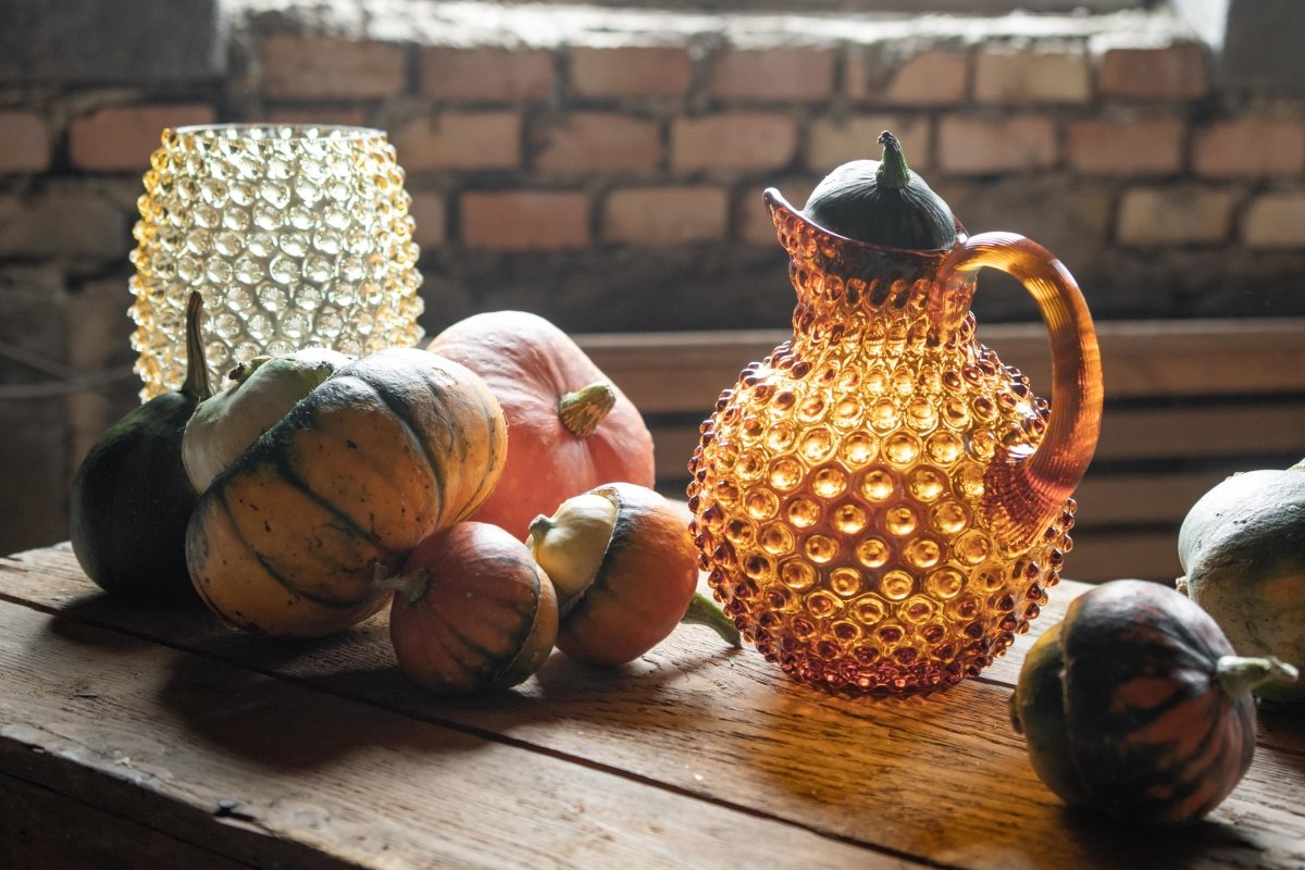 klimchi-hobnail-amber-carafe-pichet-2-l image 2