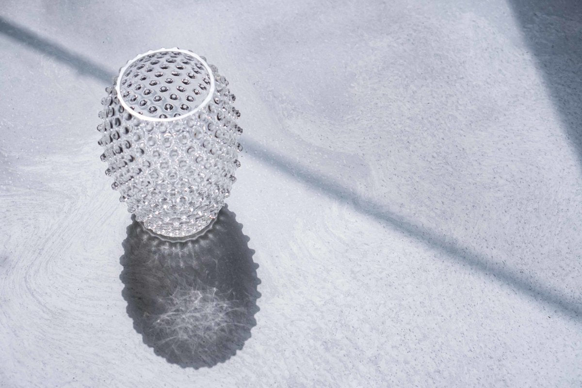 klimchi-hobnail-vase-ovale-cristal-transparent image 4