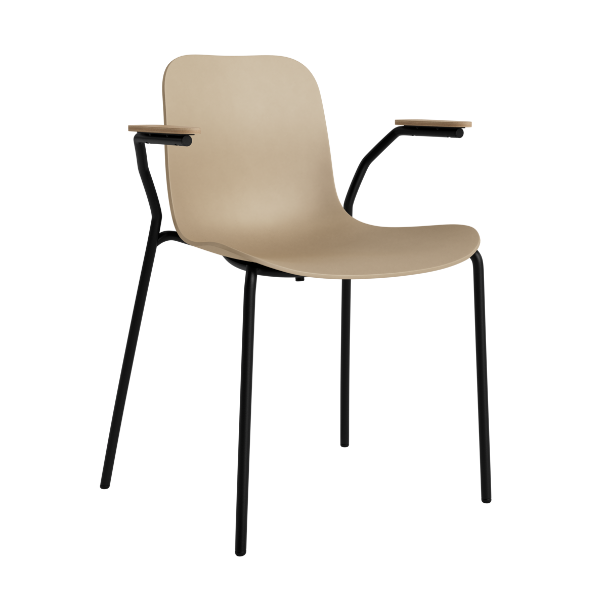 norr-11-langue-chaise-accoudoirs-gris-ch-ne-noir image 5