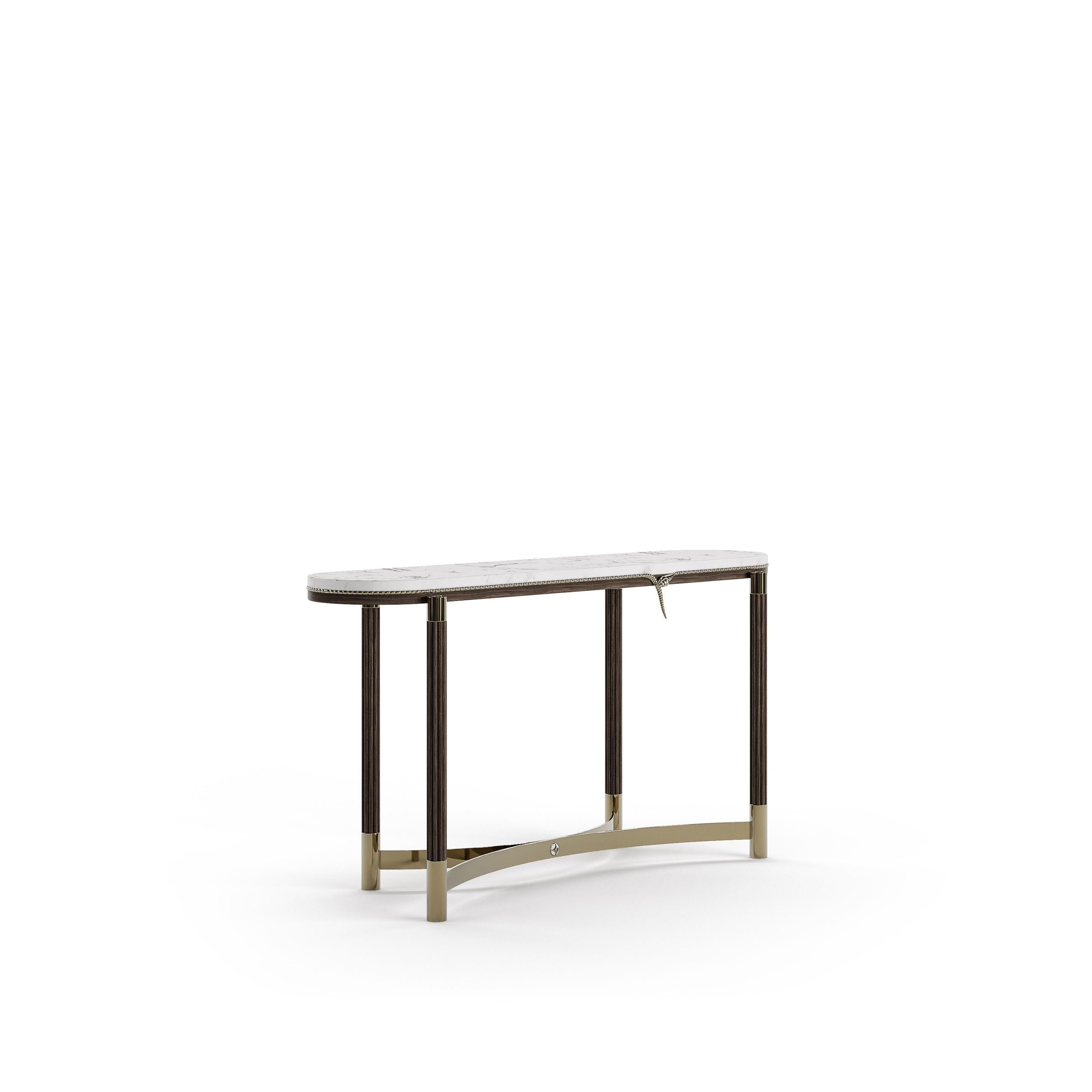 bablanc-snake-console-marbre-laiton-serpent image 1