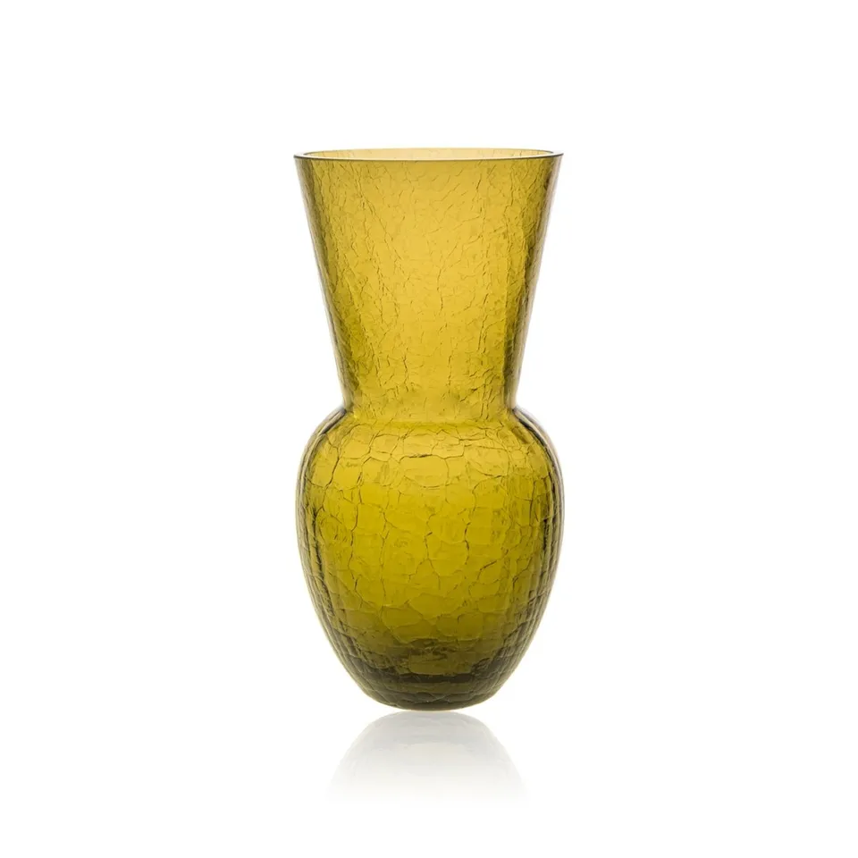 klimchi-felicity-vase-en-verre-vert-bonsai-craquel image 1