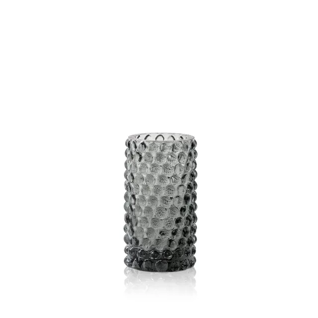 klimchi-hobnail-soliflore-verre-gris-smoke-l-unit image 1