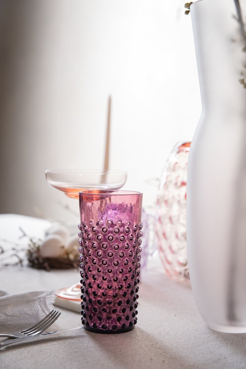 klimchi-hobnail-2-grands-verres-violet-hauts image 2