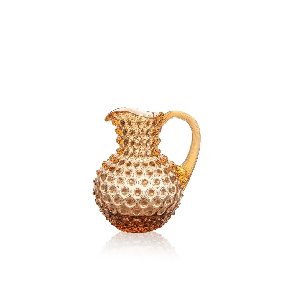 klimchi-hobnail-pichet-bronze-1-l-verre-picots image 1