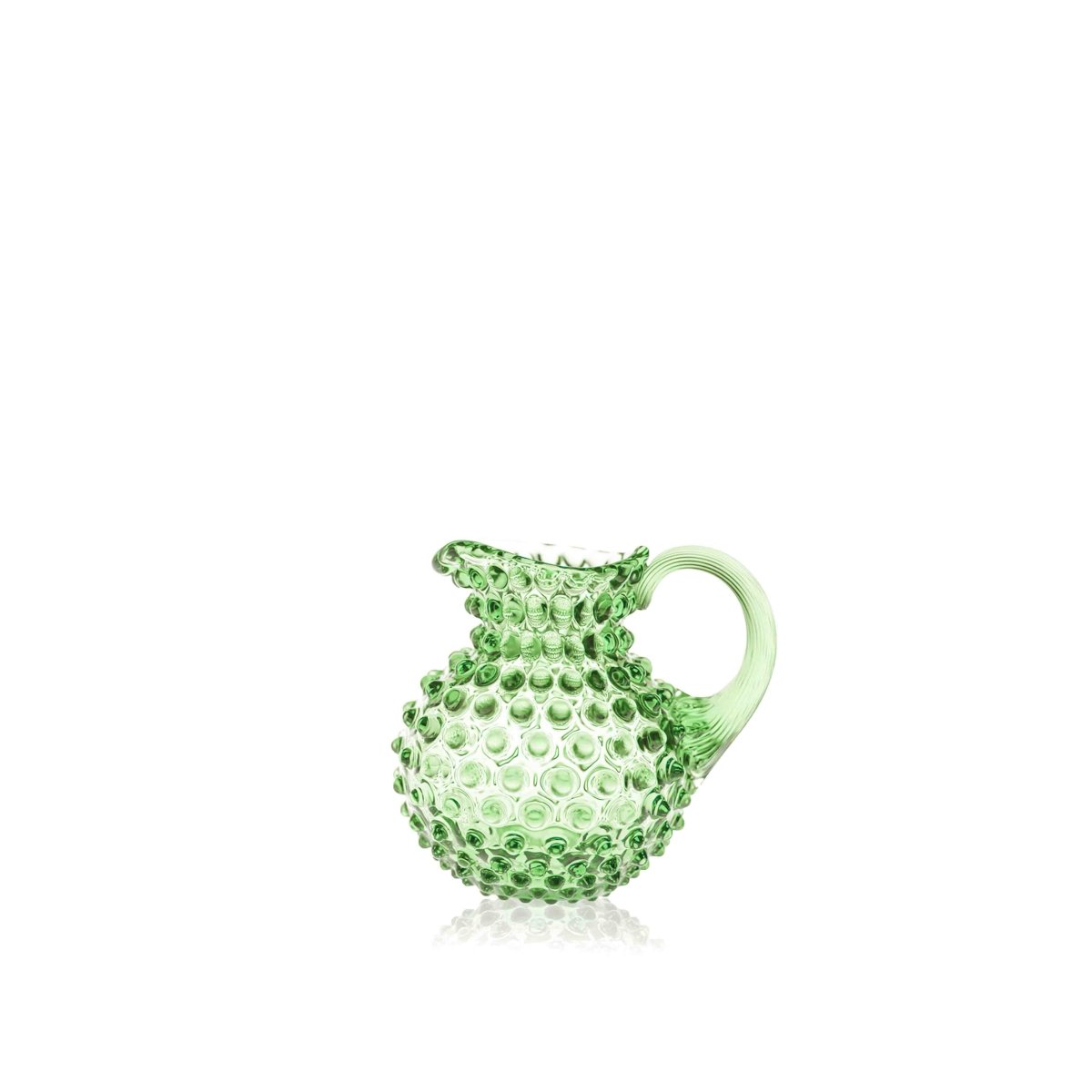klimchi-hobnail-pichet-vert-clair-500-ml-en-verre image 1