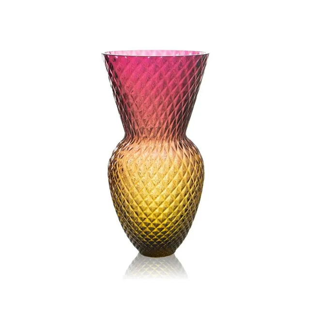 klimchi-drama-vase-verre-am-thyste-taille-m-artisanal image 1