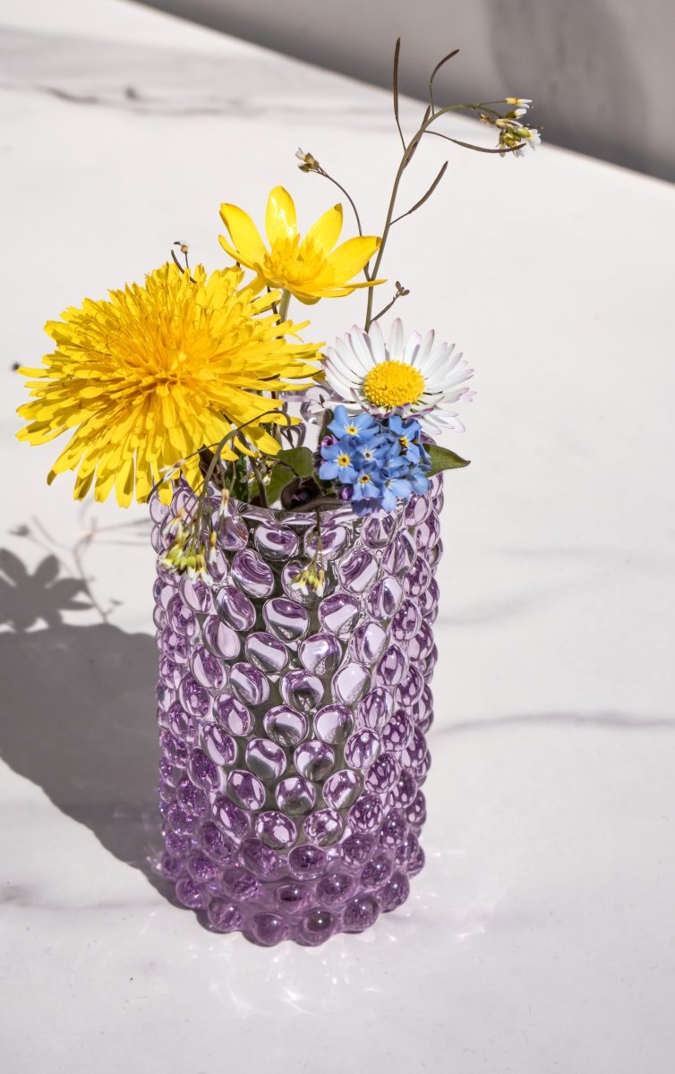 klimchi-hobnail-lilac-petit-vase-soliflore-cristal image 5