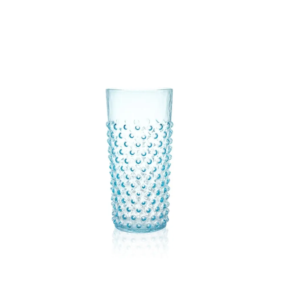 klimchi-hobnail-tumbler-verre-haut-aquamarine-400-ml image 1