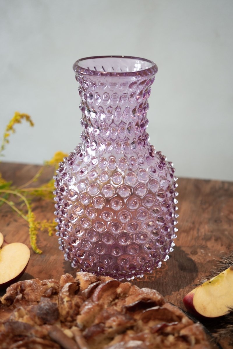 klimchi-hobnail-carafe-en-verre-lilas-2-l-sans-plomb image 4