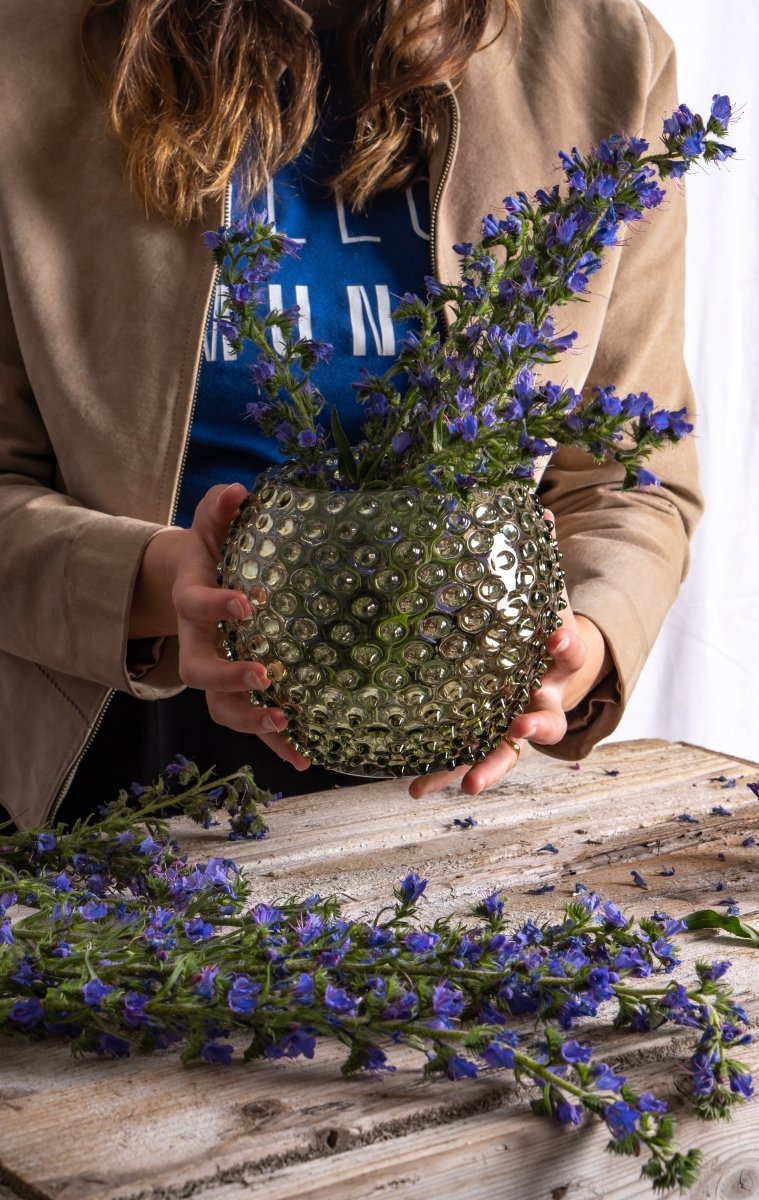 klimchi-hobnail-olive-vase-boule-vert-olive-petit image 4