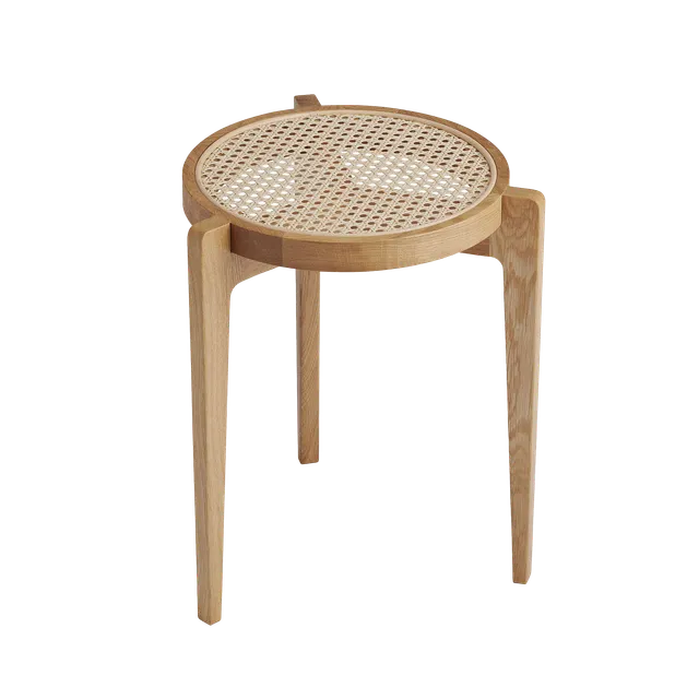 norr-11-le-roi-side-table-d-appoint-fr-ne-naturel-cannage image 1