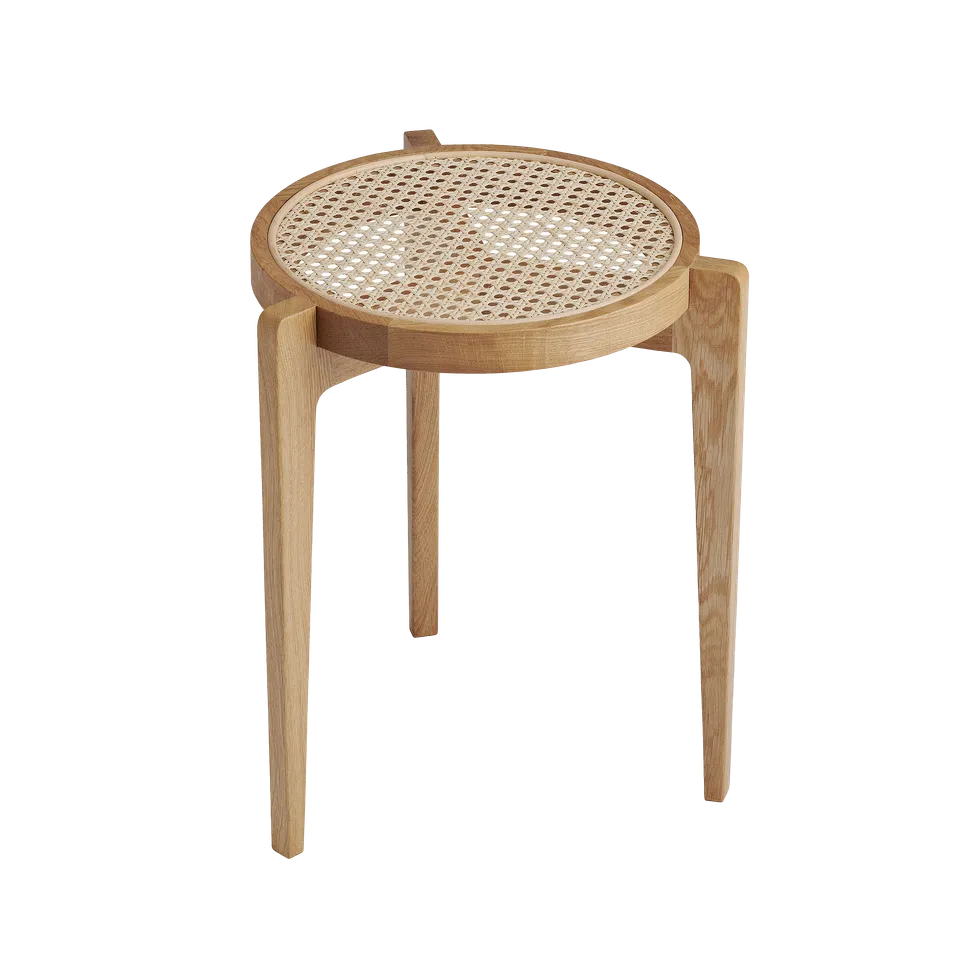 norr-11-le-roi-side-table-d-appoint-fr-ne-naturel-cannage image 1