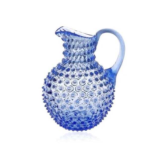 klimchi-hobnail-pichet-bleu-clair-2-l-en-cristal-sans-plomb image 1