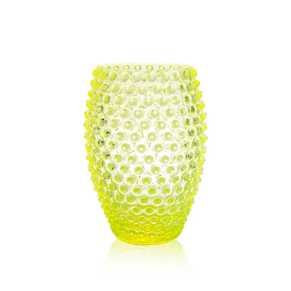 klimchi-hobnail-neon-citrine-vase-ovale-jaune-uv image 1