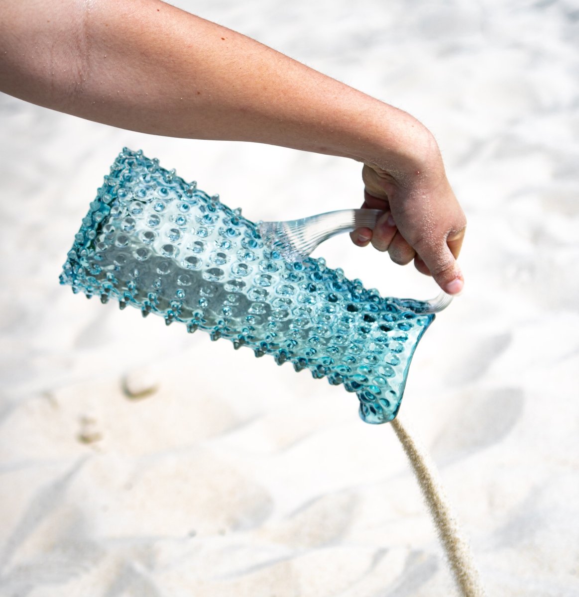 klimchi-hobnail-carafe-verre-aquamarine-1-l-cristal image 3