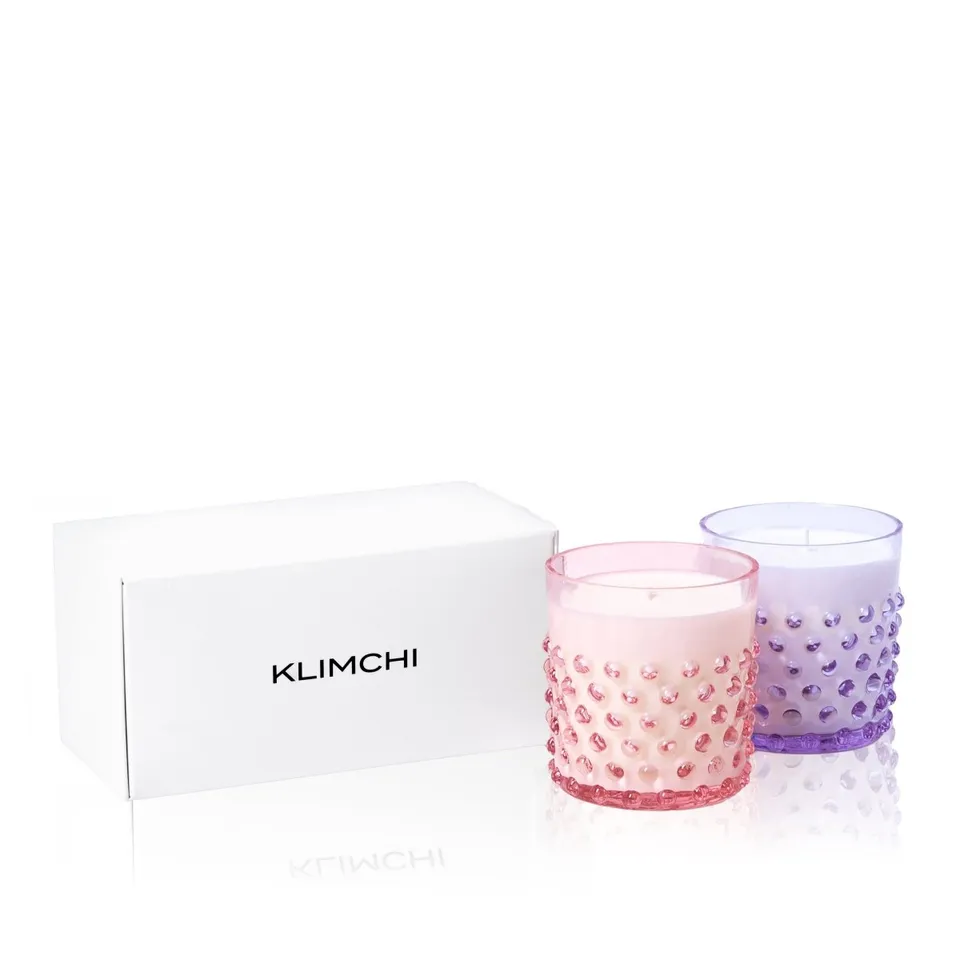 klimchi-hobnail-bougies-parfum-es-lot-de-2-cire-de-soja image 1