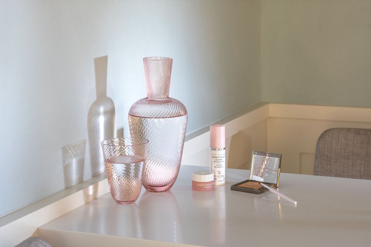 klimchi-linea-carafe-rosaline-rose-en-verre image 6