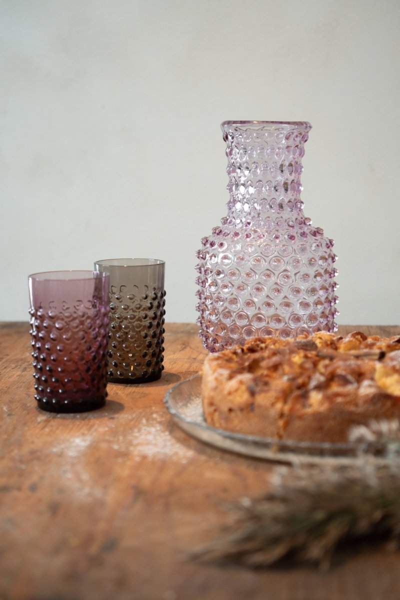 klimchi-hobnail-carafe-en-verre-lilas-2-l-sans-plomb image 5
