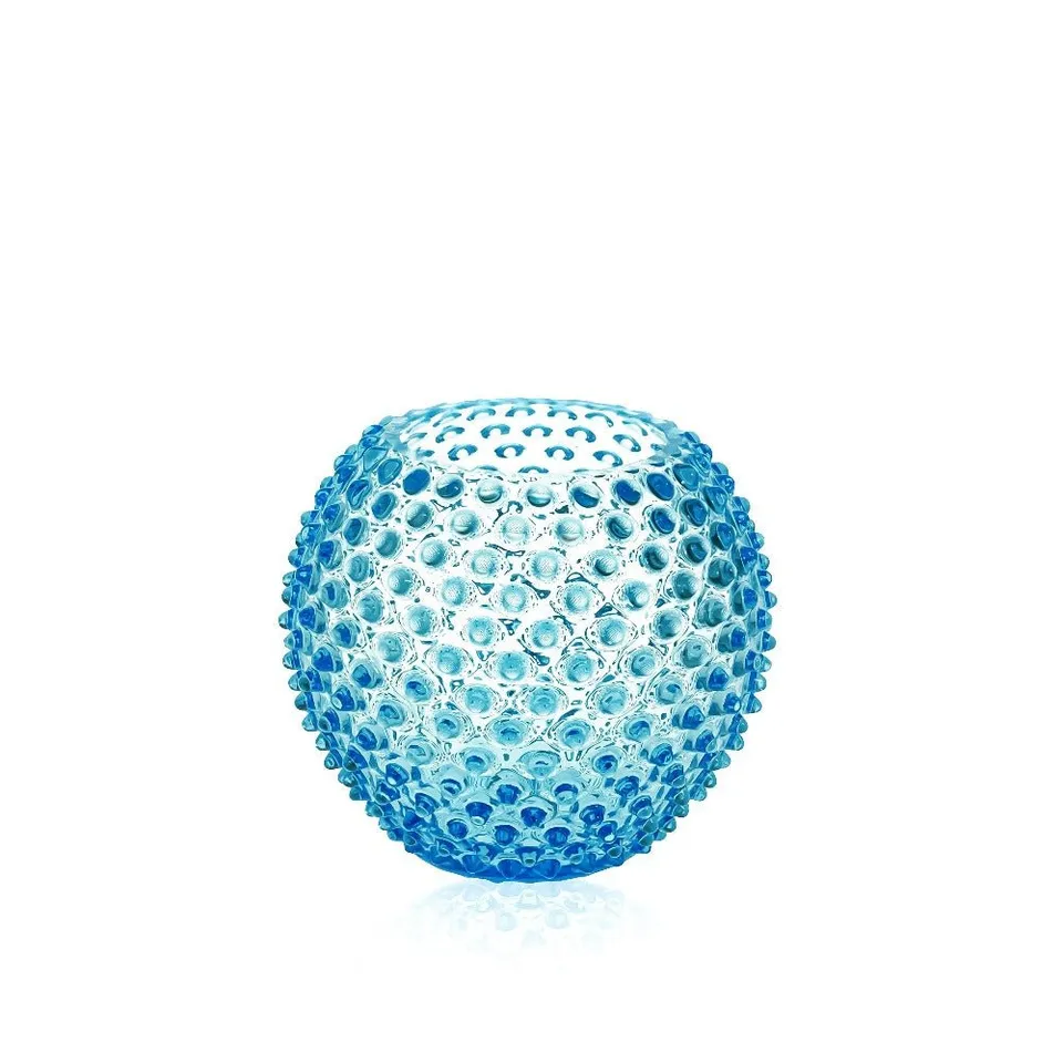 klimchi-hobnail-vase-azure-rond-bleu-18-cm image 1