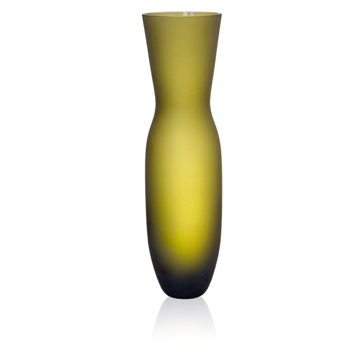 klimchi-monochrome-olive-vase-vert-23-cm-artisanal image 1