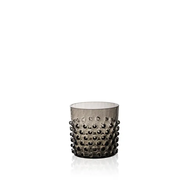 klimchi-hobnail-verre-whisky-black-smoke-150-ml image 1