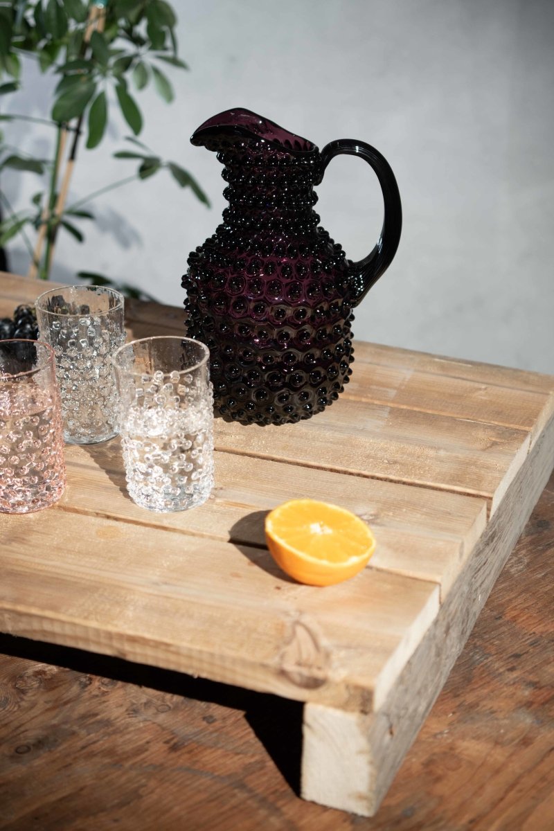 klimchi-hobnail-carafe-violette-2-l-base-carr-e image 2