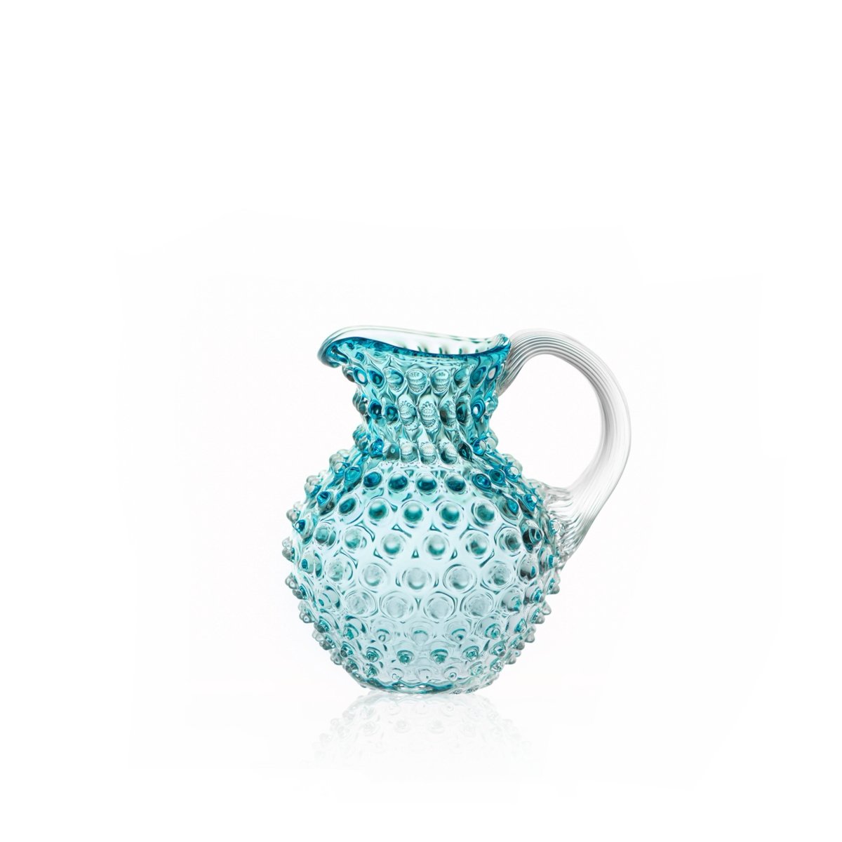 klimchi-hobnail-carafe-1l-aigue-marine-underlay-small image 1
