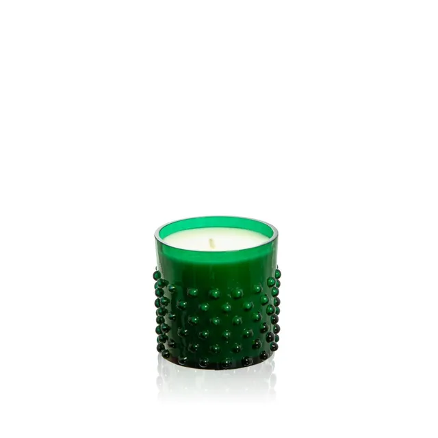 klimchi-hobnail-bougie-no-l-pin-cannelle-verre-vert image 1