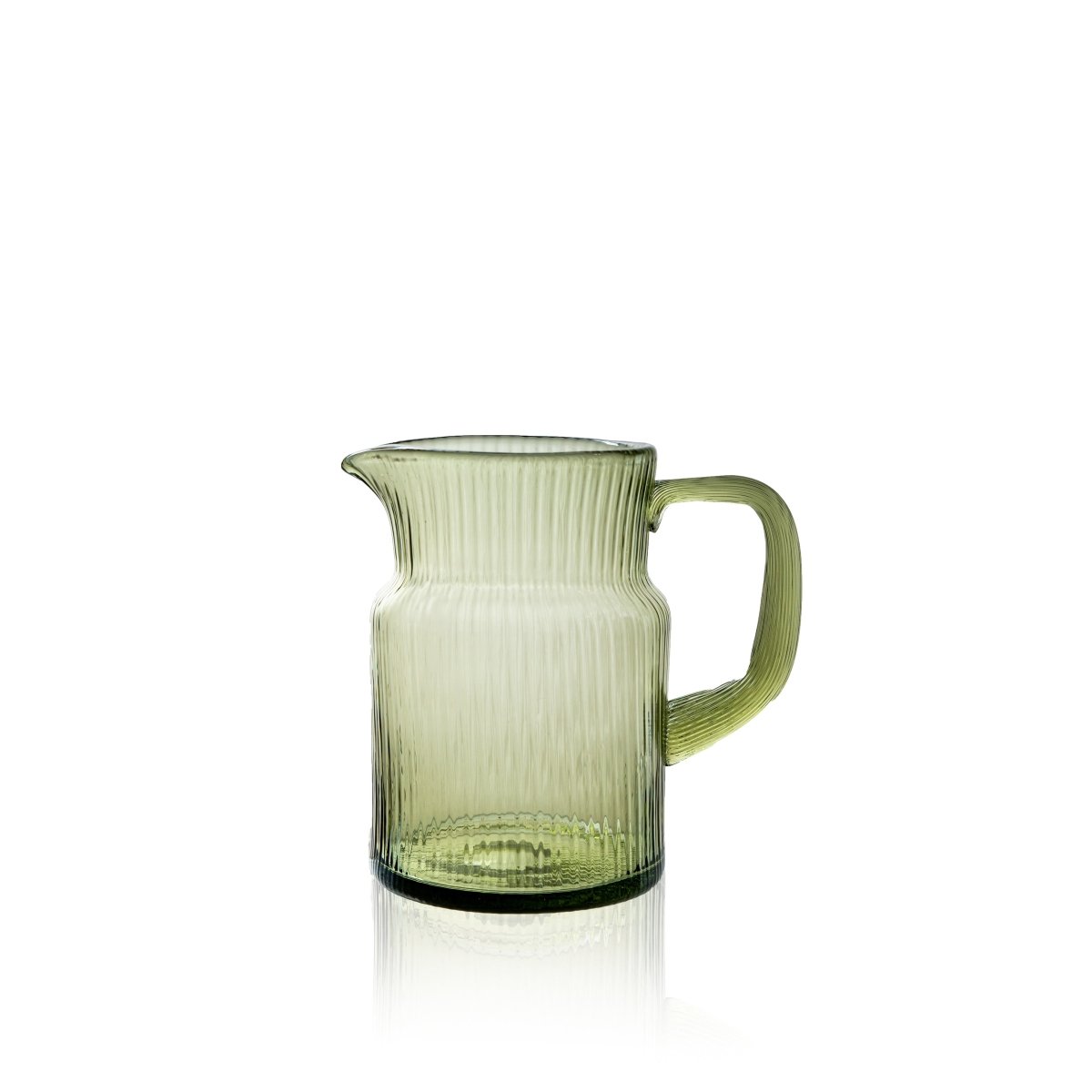klimchi-ethel-petit-pichet-vert-olive-en-verre image 1